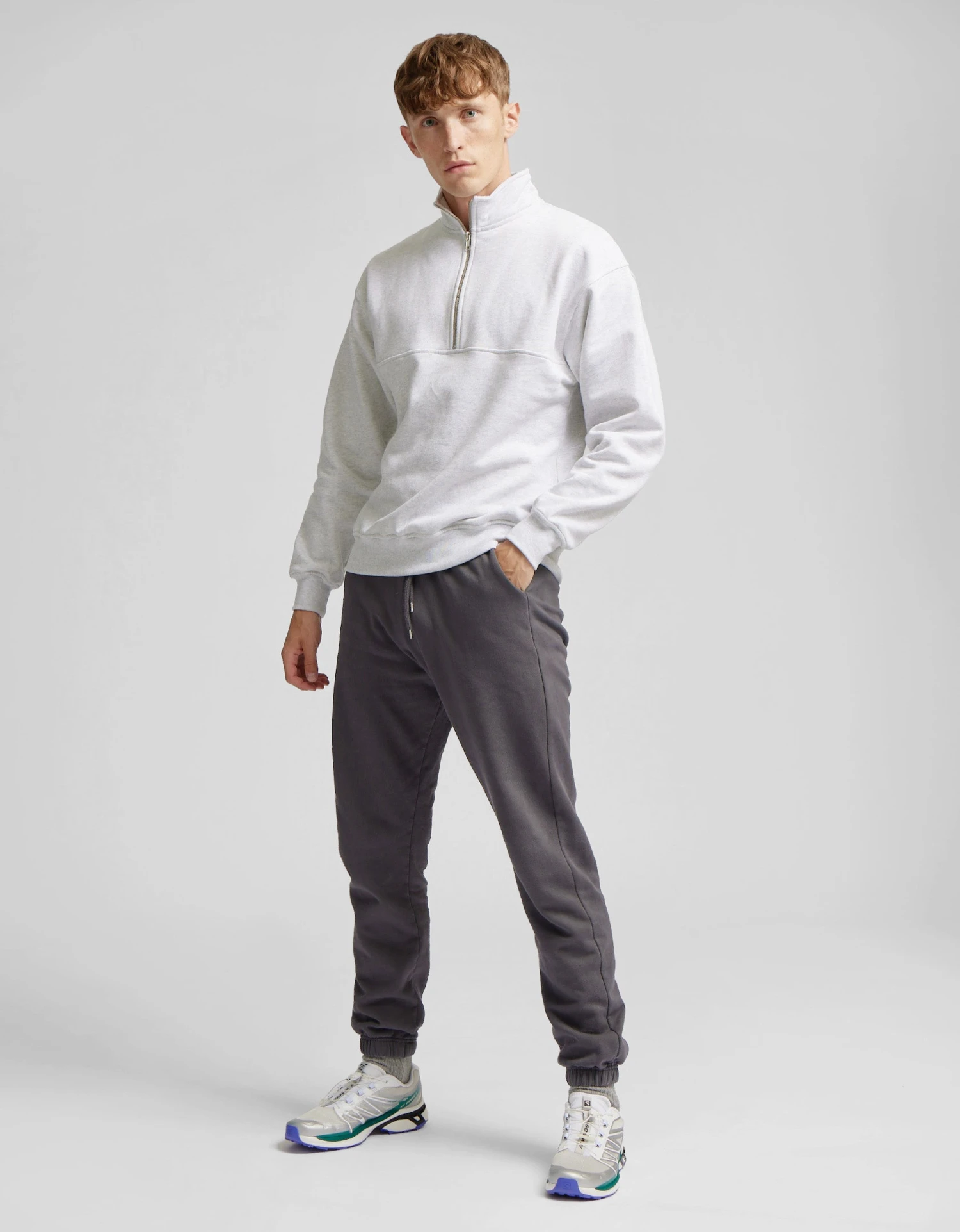 Colorful Standard Organic Quarter Zip - Hunter Green 4 Colorful Standard Organic Quarter Zip - Hunter Green - Image 4