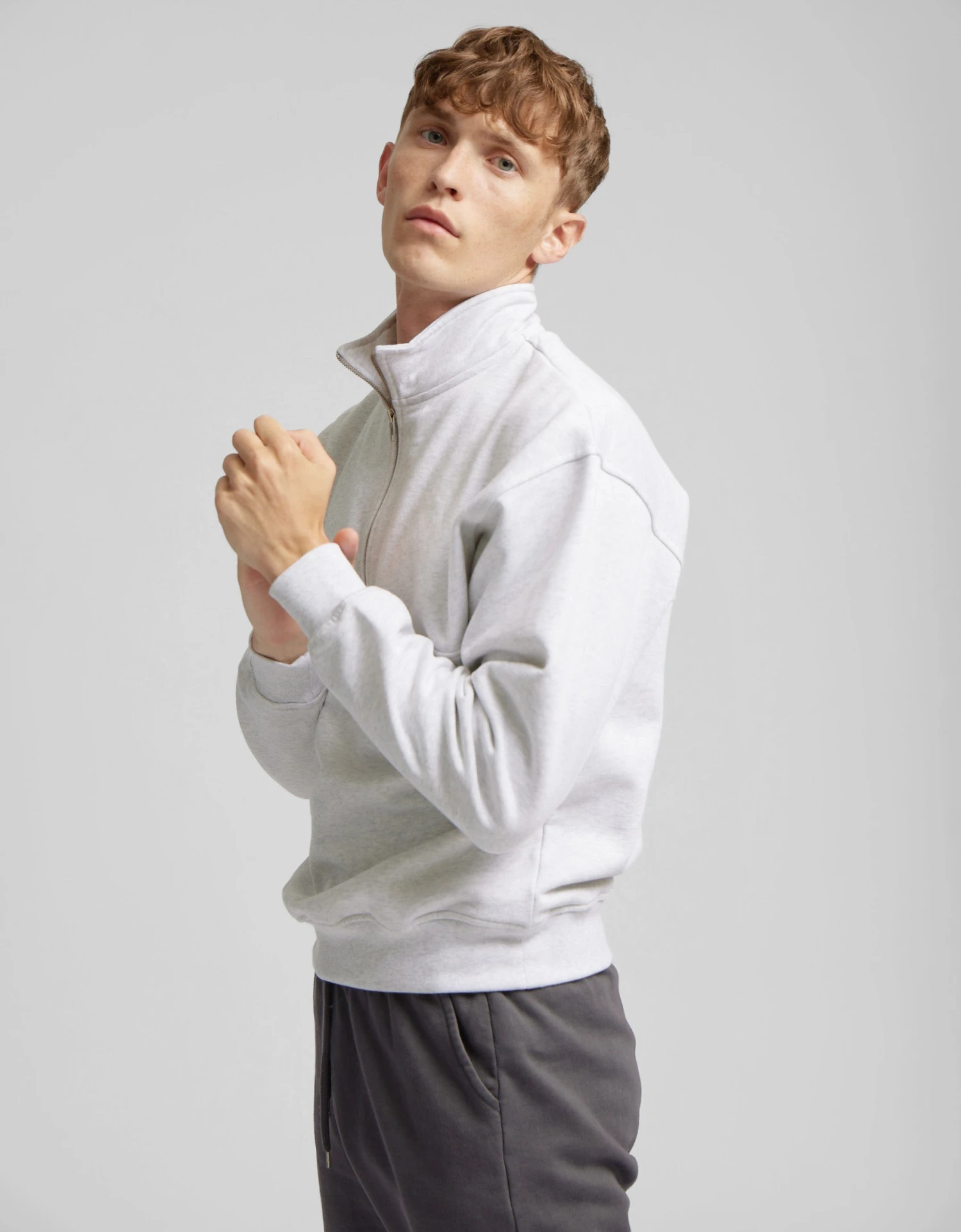 Colorful Standard Organic Quarter Zip - Hunter Green 2 Colorful Standard Organic Quarter Zip - Hunter Green - Image 2