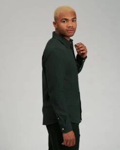 Colorful Standard Organic Flannel Shirt - Deep Black -Colorful Wear Shop 2023 09 08 Ecom12