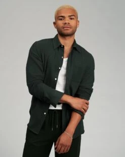 Colorful Standard Organic Flannel Shirt - Deep Black -Colorful Wear Shop 2023 09 08 Ecom14