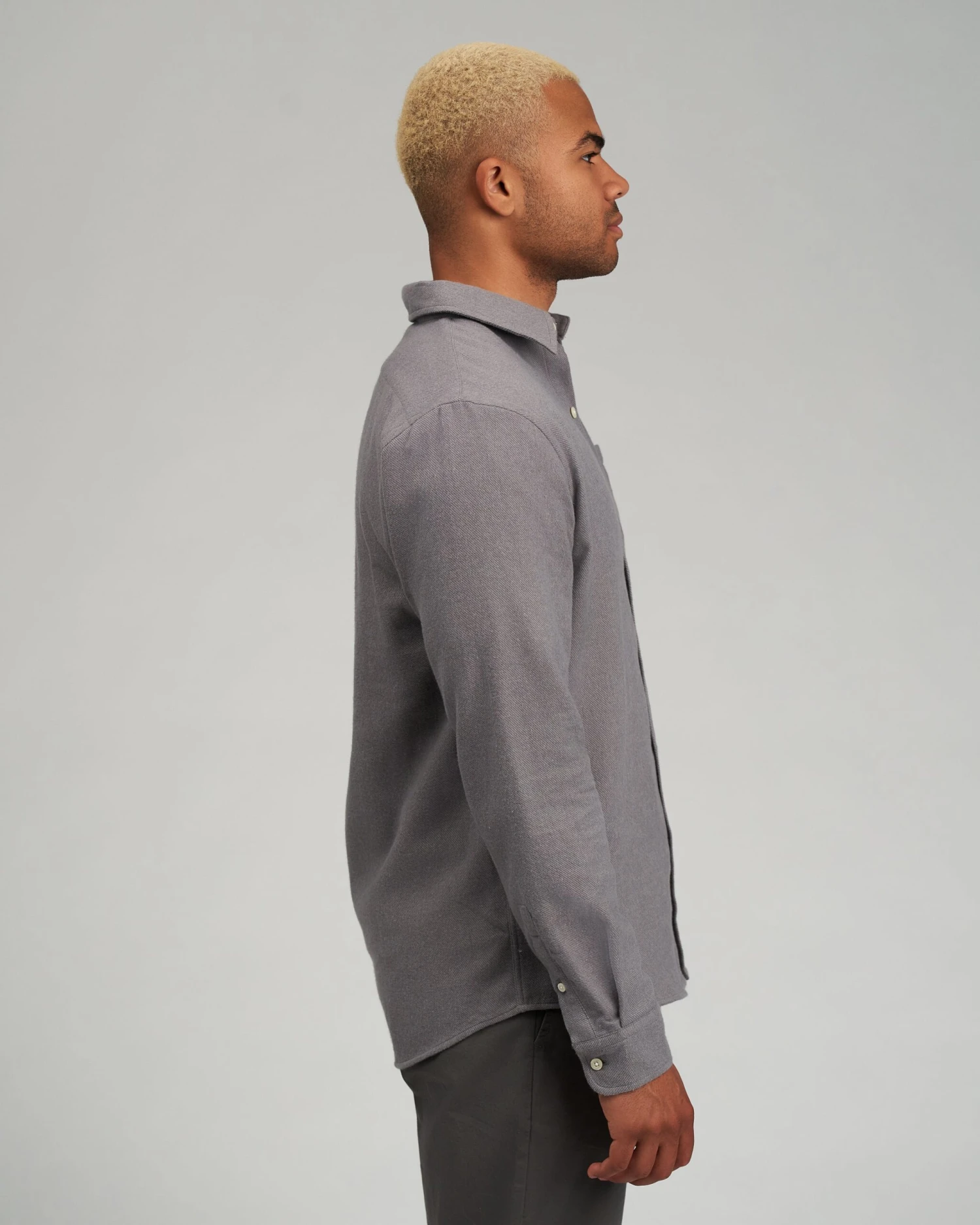 Colorful Standard Organic Flannel Shirt - Sandstone Orange 4 Colorful Standard Organic Flannel Shirt - Sandstone Orange - Image 4