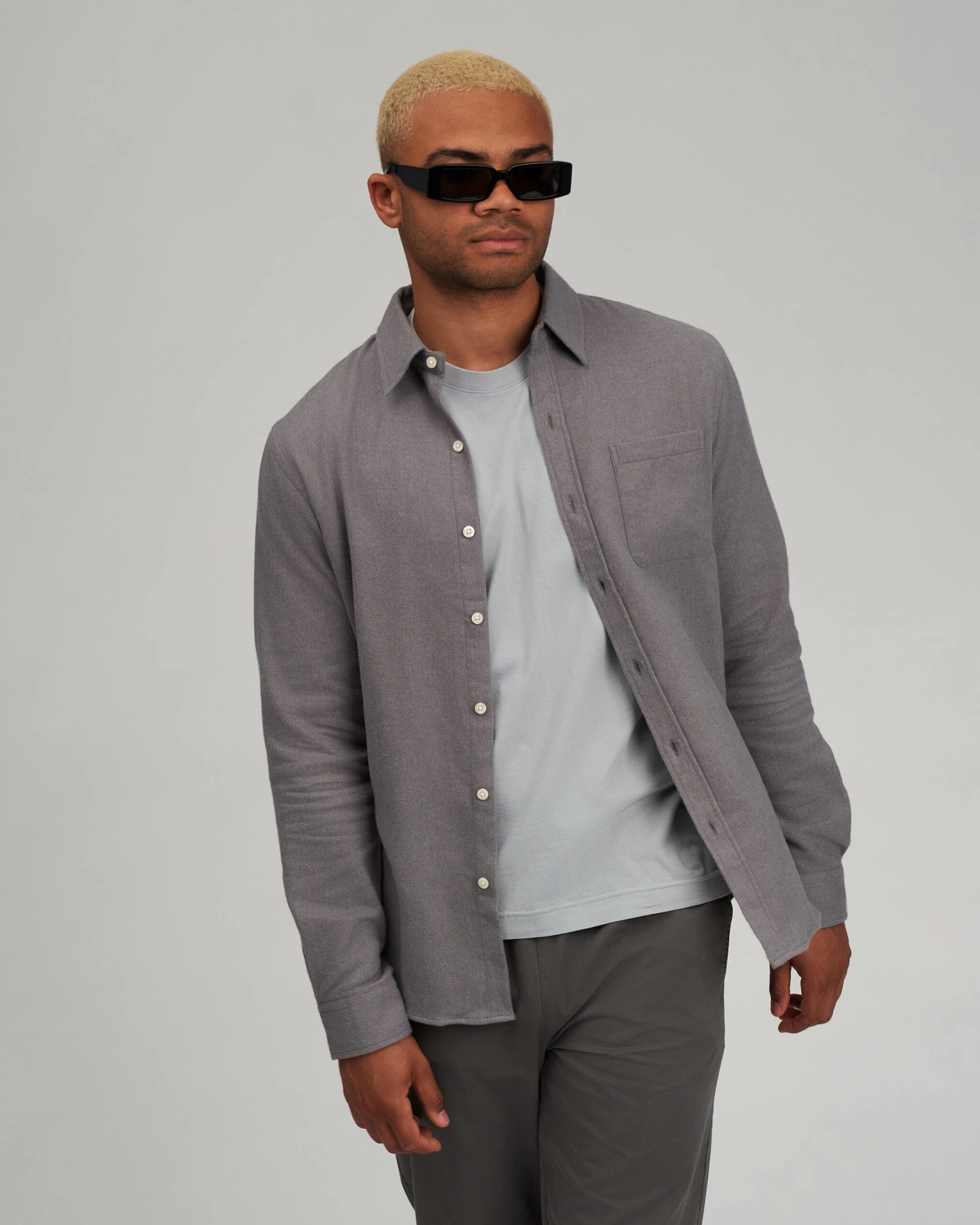 Colorful Standard Organic Flannel Shirt - Sandstone Orange 3 Colorful Standard Organic Flannel Shirt - Sandstone Orange - Image 3