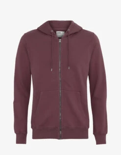 Colorful Standard Classic Organic Zip Hood - Dusty Plum