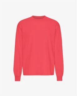 Colorful Standard Oversized Organic LS T-shirt - Red Tangerine