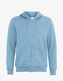 Colorful Standard Classic Organic Zip Hood - Seaside Blue