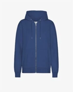 Colorful Standard Classic Organic Zip Hood - Marine Blue