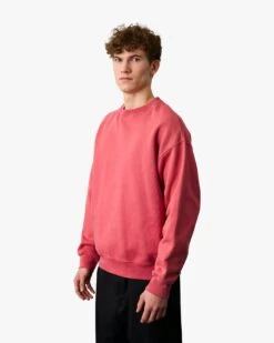 Colorful Standard Organic Oversized Crew - Petrol Blue -Colorful Wear Shop CS1012 Male Organicoversizedcrew Raspberrypink Model 4 b86a7aad 8727 4d5b 8f9f 855bc1f39634