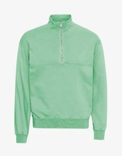 Colorful Standard Organic Quarter Zip - Seafoam Green