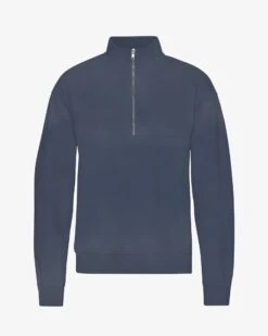 Colorful Standard Organic Quarter Zip - Neptune Blue