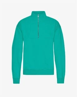 Colorful Standard Organic Quarter Zip - Tropical Sea