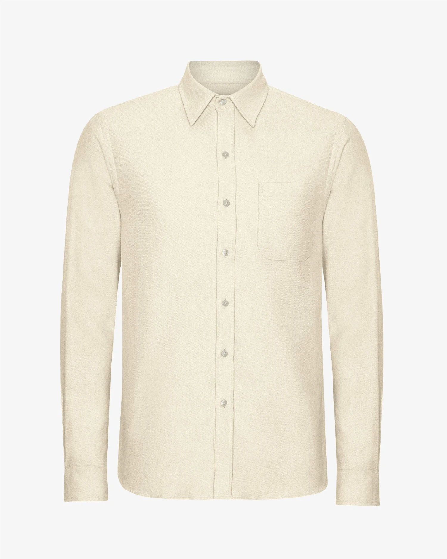 Colorful Standard Organic Flannel Shirt - Ivory White 1 Colorful Standard Organic Flannel Shirt - Ivory White