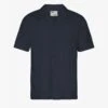 Colorful Standard Linen Short Sleeved Shirt - Navy Blue