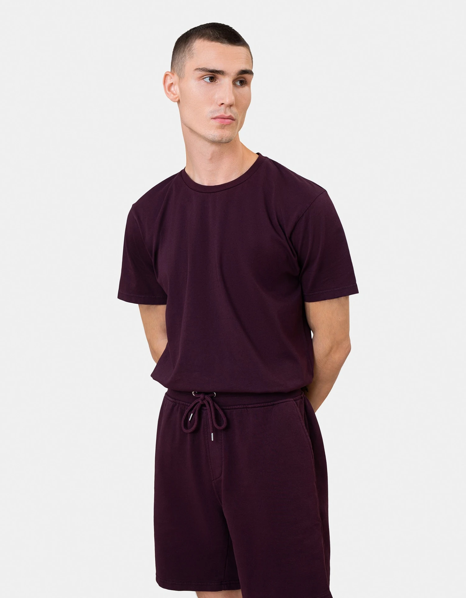 Colorful Standard Classic Organic Sweatshorts - Soft Yellow 3 Colorful Standard Classic Organic Sweatshorts - Soft Yellow - Image 3