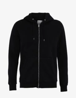 Colorful Standard Classic Organic Zip Hood - Deep Black