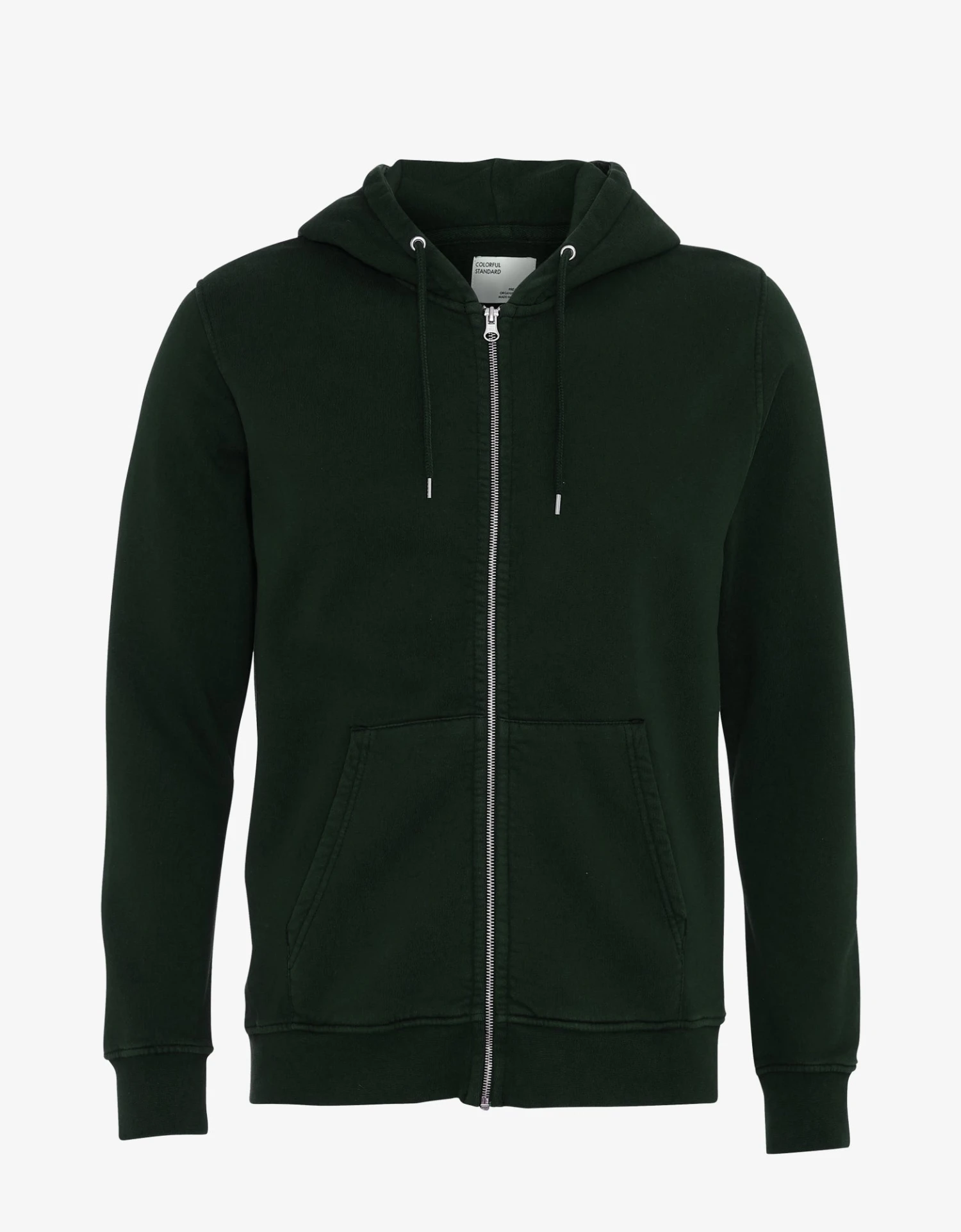 Colorful Standard Classic Organic Zip Hood - Hunter Green 1 Colorful Standard Classic Organic Zip Hood - Hunter Green