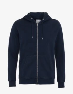Colorful Standard Classic Organic Zip Hood - Navy Blue