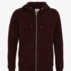Colorful Standard Classic Organic Zip Hood - Oxblood Red