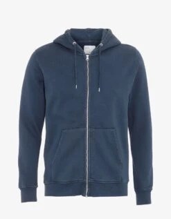 Colorful Standard Classic Organic Zip Hood - Petrol Blue