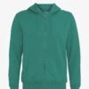 Colorful Standard Classic Organic Zip Hood - Pine Green