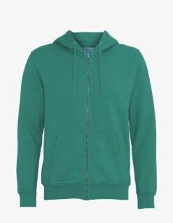 Colorful Standard Classic Organic Zip Hood - Pine Green
