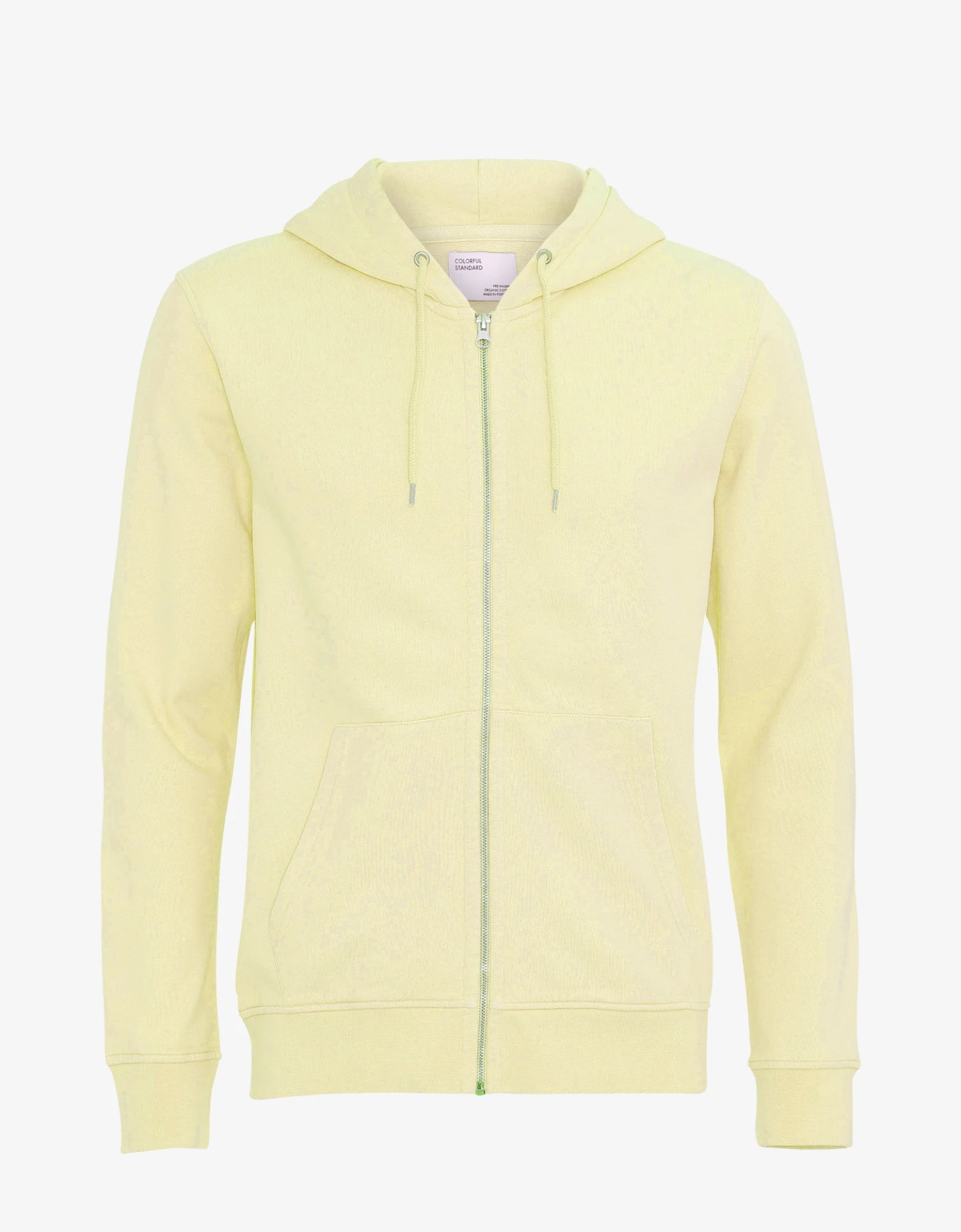 Colorful Standard Classic Organic Zip Hood - Soft Yellow 1 Colorful Standard Classic Organic Zip Hood - Soft Yellow