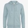 Colorful Standard Classic Organic Zip Hood - Steel Blue
