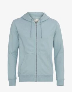 Colorful Standard Classic Organic Zip Hood - Steel Blue