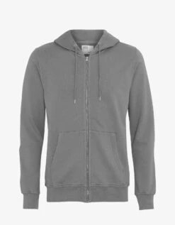 Colorful Standard Classic Organic Zip Hood - Storm Grey