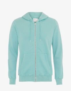 Colorful Standard Classic Organic Zip Hood - Teal Blue