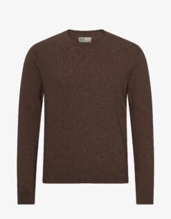 Colorful Standard Light Merino Wool Crew - Coffee Brown