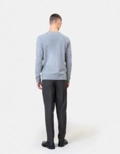 Colorful Standard Light Merino Wool Crew - Heather Grey -Colorful Wear Shop Light Merino Wool Crew Merino Crewneck Light CS5086 Heather Grey 3