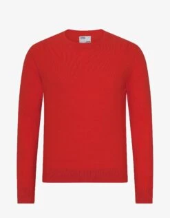 Colorful Standard Light Merino Wool Crew - Scarlet Red