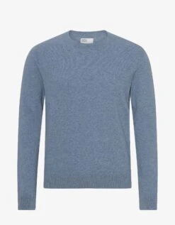 Colorful Standard Light Merino Wool Crew - Stone Blue
