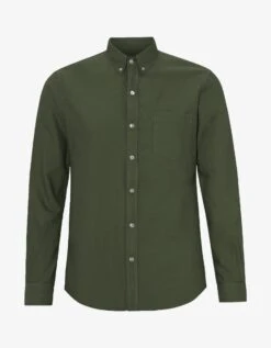 Colorful Standard Organic Button Down Shirt - Seaweed Green