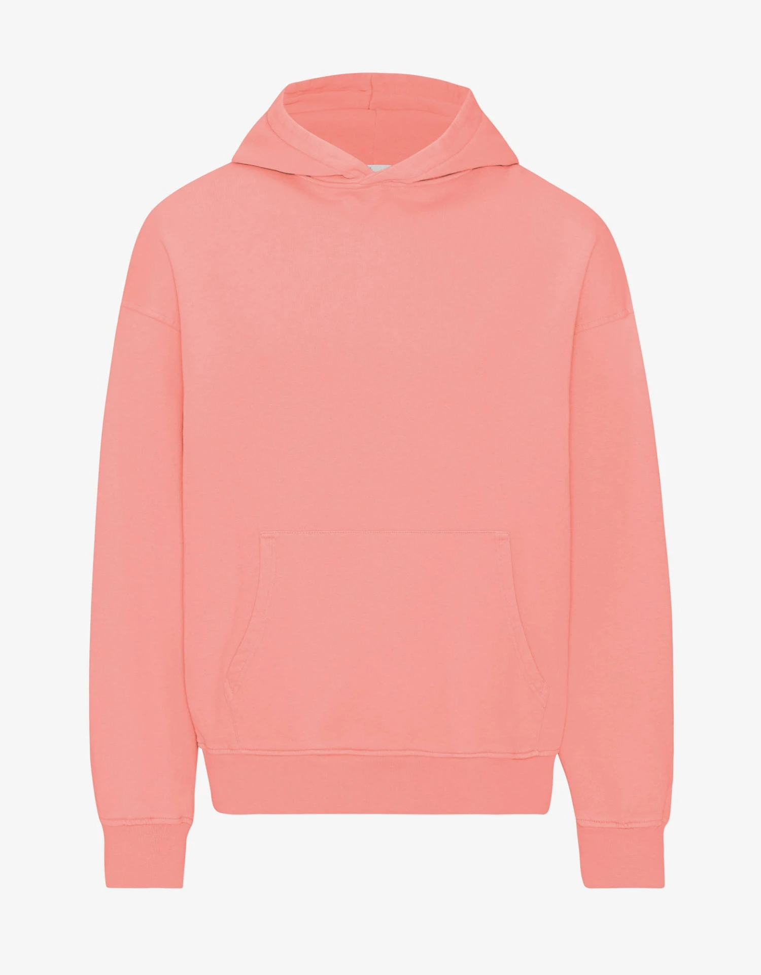 Colorful Standard Organic Oversized Hood - Bright Coral 1 Colorful Standard Organic Oversized Hood - Bright Coral