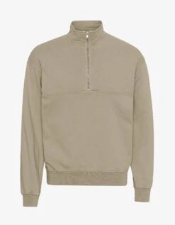 Colorful Standard Organic Quarter Zip - Oyster Grey