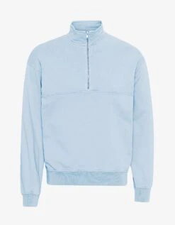 Colorful Standard Organic Quarter Zip - Polar Blue